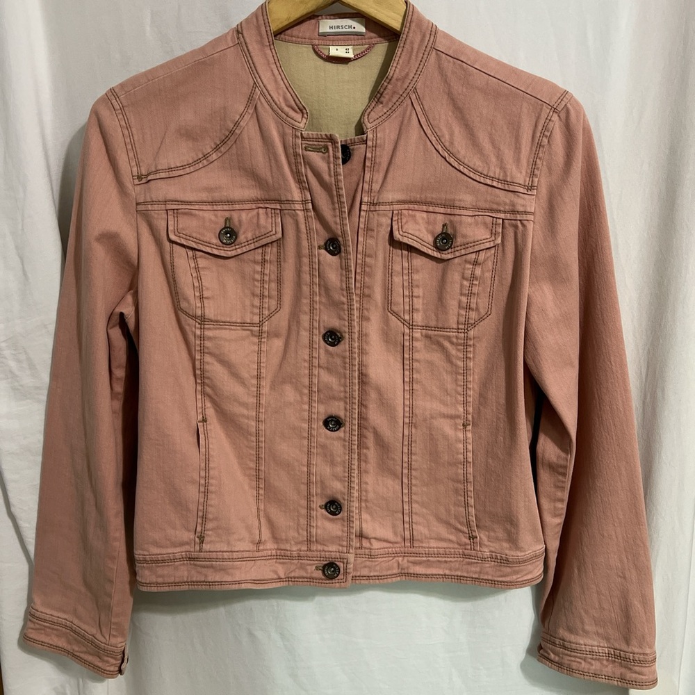 Women's Hirsch Pink Jean Jacket